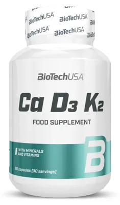 Produktbild von BioTech USA Ca-D3-K2 90 Kapseln