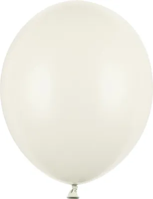 Produktbild von 10 Stk. Luftballon Ø30cm "Uni Pastell" | Creme Weiß