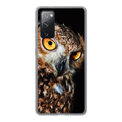 Produktbild von MuchoWow® Handyhülle Schutzhülle Hülle für Samsung Galaxy S20 FE Eule - Schwarz - Gelb Silikon Softcase Handy Hülle - Abdeckung