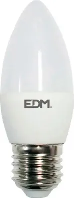 Produktbild von Edm E27 6400k 5w 400 Lumens Led-kerzenlampe Weiß Weiß One Size