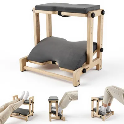 Obrázek produktu pro Ergonomická dřevěná podnožka s polstrováním