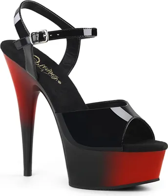 Produktbild von DELIGHT-609BR Damen Sandale von Pleaser, Schwarz EU 37, US 7