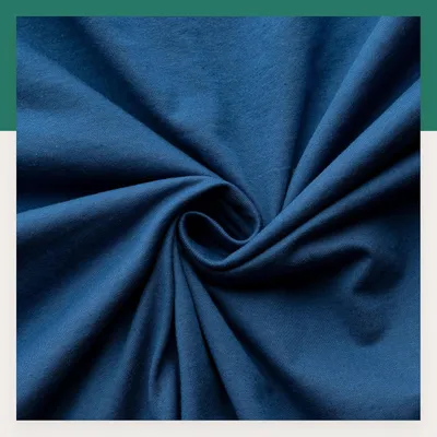 Productafbeelding van Famanu spannenlakens, 90 x 200 cm, marineblauw, 100% katoen, 165 g/m² - 2 stuks. Matrasbeschermer