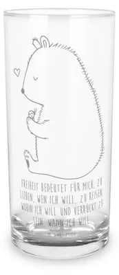 Produktbild von Mr. & Mrs. Panda Tumbler Bär Marienkäfer 200 ml - Transparent - Geschenk, Liebe, Motivation, Wasserglas, Freiheit, Glas, Trinkglas, Teddy, Das Leben Ist schön