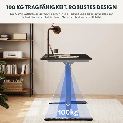 Produktbild von FlexiSpot E1 Pro Höhenverstellbarer Schreibtisch, Dualmotor 120 kg Tragkraft 4 Memory-Steuerung, Anti-Kollisionsschutz, Tischgestell Elektrisch (Grau)