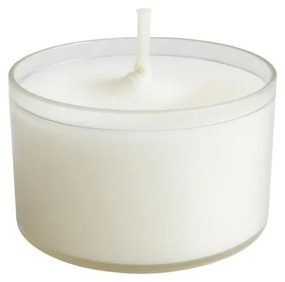 Produktbild von Nightlights Teelichter in Weiß, 8h Brenndauer, Ø 4cm  - 50 Stück im Tray