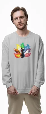 Produktbild von D&B Design Uni Pullover SWMO00008 Fox HellGrau-Größe 2XL