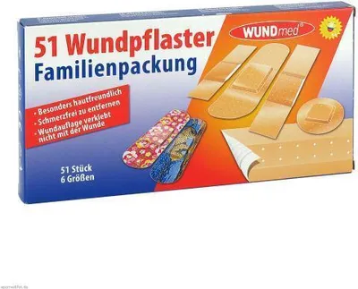Immagine prodotto di WUNDmed® 05-002 WUNDmed® Pflaster Familienpackung 05-002 beige, 51 St.