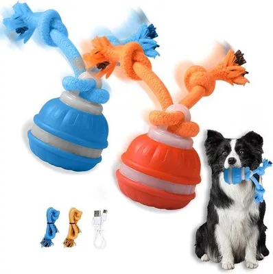 Produktbild von Hundespielzeug interaktive Kugel - 8 cm - USB wiederaufladbar - regt Bewegung an - Vemera