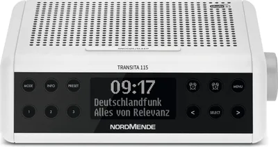 Produktbild von Nordmende Transita 115 78-3009-00 weiß Weckfunktion Uhrenradio