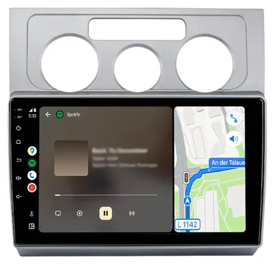 Image de Radio compatible avec VW Touran 1T1 1T2 1T3 2003-2010 Carplay Android Auto Navi Bluetooth DAB+ Caméra de recul 10 pouces 64 Go
