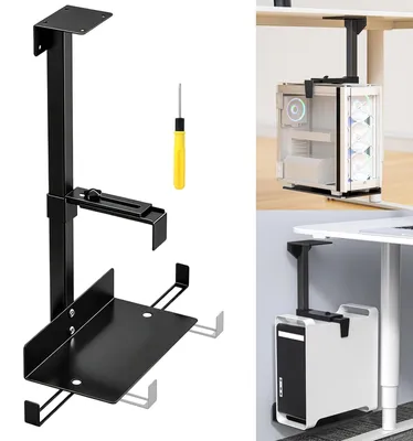 Image de Omgoods - Support pour ordinateur portable, conçu pour une fixation murale réglable, supportant jusqu'à 30 kg