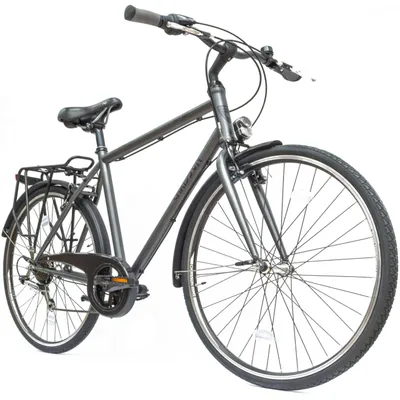 Obrázek produktu pro Pánské městské kolo 28 palců, Shimano, lehké, se světlem, nosičem a blatníky