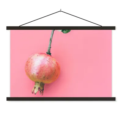 Produktbild von MuchoWow® Textilposter Pflanzen - Sommer - Rosa 120x80 cm mit schwarzem Rahmen - Wanddeko