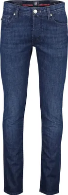 Produktbild von Tramarossa Jeans Leonardo einfarbig blau Baumwolle Slim Fit