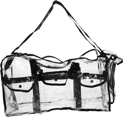 Productafbeelding van Grote Transparante Opbergzak - Reis Make Up Tas - Spullen Organiseren - Waterbestendig en Duurzaam - 50x28x18 cm - Diverse kleuren
