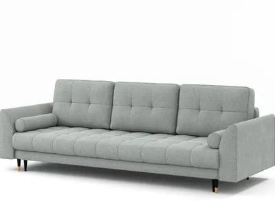 Produktbild von Sofa mit Schlaffunktion und Bettkaste Couch Hellgrau Candy Storm 70