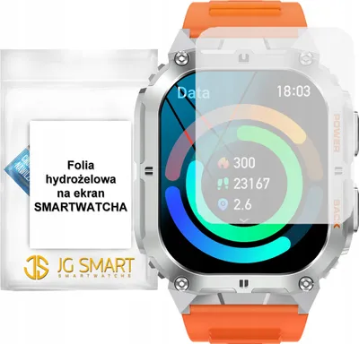 Zdjęcie produktu dla Folia ochronna na ekran smartwatcha JG SMART JGS-K61PRO - FOLIA HYDROŻELOWA