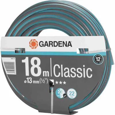 Produktbild von Gardena 18002-20, 18 m, Schwarz, Grau, Orange, PVC, 22 bar, 1,3 cm
