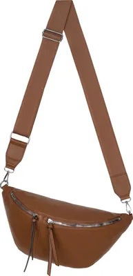 Produktbild von Bauchtasche (KKL-303) Umhängetasche Crossbody-Bag Hüfttasche Kunstleder Italy-Design BROWN