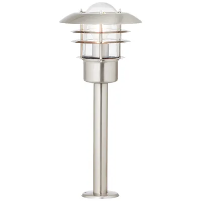 Produktbild von BRILLIANT Außensockelleuchte Terrence | zeitlose  Außenleuchte | 50cm | edelstahl | 1x E27 max. 40 W | IP 44