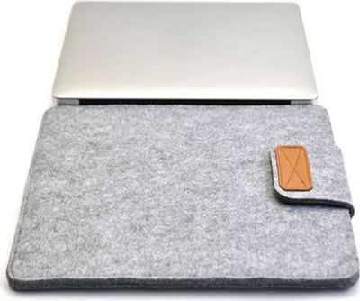 Produktbild von 13 Zoll Laptop Tasche Notebooktasche Grau Laptoptasche Herren Damen Notebook Schutzhülle Schutztasche Sleeve Filz 36 cm x 26,5 cm x 1 cm