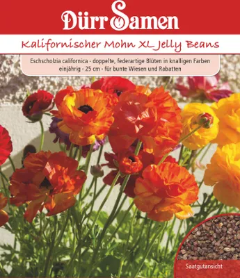 Produktbild von Kalifornischer Mohn XL Jelly Beans | Mohnsamen von Dürr Samen