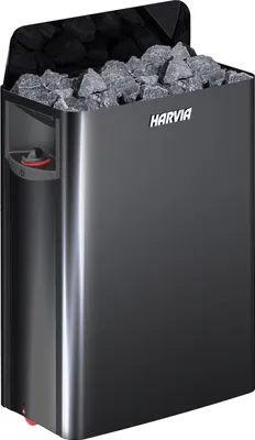 Produktbild von Harvia The Wall SW90 black 9,0 kW Saunaofen Elektroofen mit integrierter Steuerung schwarz