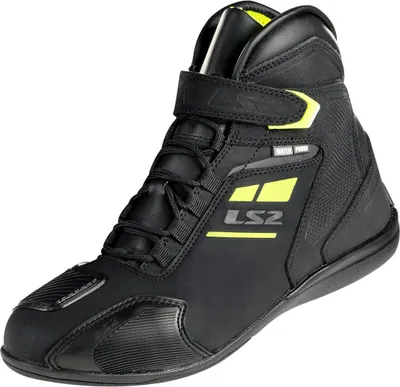 Produktbild von LS2 Garra wasserdichte Damen-Motorradschuhe, schwarz/neon-gelb, 38