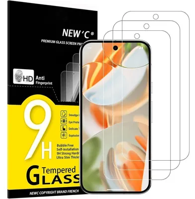 Productafbeelding van Gehard glas voor Google Pixel 10/10 Pro, Pixel 9/9 Pro, 3 stuks, hardheid 9H, 0.33mm, transparant