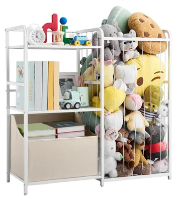 Productafbeelding van Omgoods - Speelgoed Organizer Boekenkast voor Kinderen met 2 Niveaus