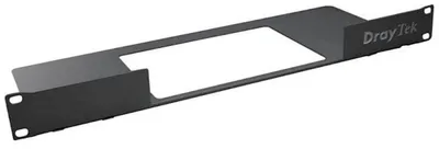 Image de Plaque de montage en rack DrayTek Lite noire pour rack 19" (1U)