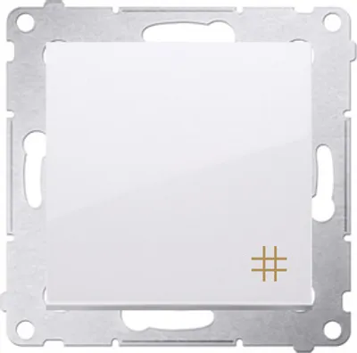 Immagine prodotto di Interruttore a croce (modulo) con impronta e contatto bianco Simon 54 Premium DW7A.01/11