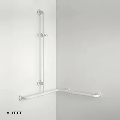 Produktbild von pba 01 Duschhandlauf L 760x760 V Brausehalterstange verschiebbar 1160mm, aus Nylon