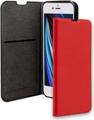 Produktbild von BigBen Connected, Hülle für iPhone SE 2022 / SE / 8 Folio Wallet mit Kartenhalter, Schwarz
