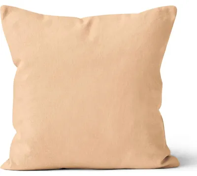 Imagen del producto de Funda de cojín de microfibra, 40x40 cm, color beige