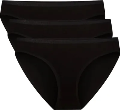 Produktbild von Bamboo Basics Taillenslip Julia - Black - 3-Pack, Farbe:Black, Größe:M