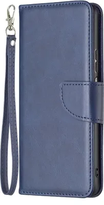 Produktbild von König Design Hülle kompatibel mit Xiaomi Redmi Note 11 Pro / Note 11 Pro+ 5G Kunstleder Handyhülle - Handy Case Blau