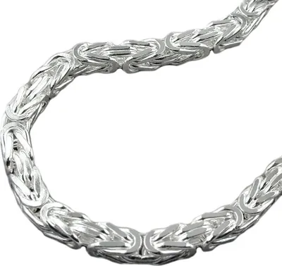 Produktbild von Kette ca. 8mm Königskette vierkant glänzend Silber 925 80cm silber 8x8mm