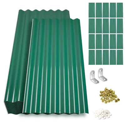 Produktbild von 20x Profilblech Wellplatte 11m² Blech Metall Stahlblech Dachblech Dach Platten
