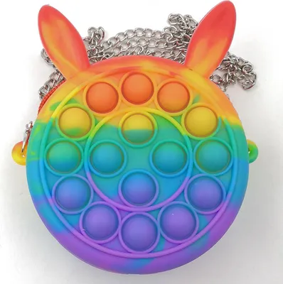 Obrázek produktu pro Rainbow hračky Push Unzip Doll Bag zvýšit zaměření na autismus potřebuje antistresové hry Vzdělávání Toy Bunny _ Mini
