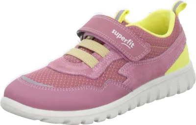 Produktbild von Superfit Sport 7 Mini 0062045500 Mädchen, Sneaker, Synthetik/Textil, Rosa/Gelb - Kinderschuhe Teens Mädchen Gr. 25 - 42, Mehrfarbig