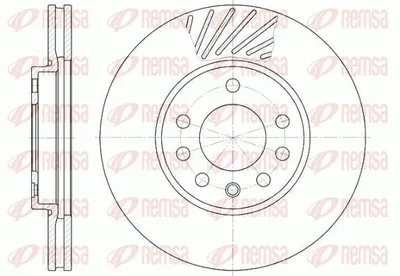 Produktbild von 2x REMSA Bremsscheibe 6584.10 vorne für OPEL Corsa C Schrägheck (X01) ASTRA J