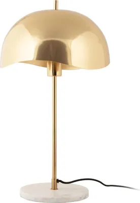 Produktbild von Leitmotiv - Tischleuchte Waved Dome - Gold - Ø30cm Tischlampe - Nachttischlampe, Wohnzimmer, Schlafzimmer