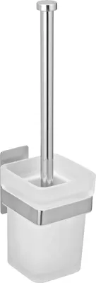 Produktbild von WENKO WC-Garnitur Genova weiß, glänzend Metall