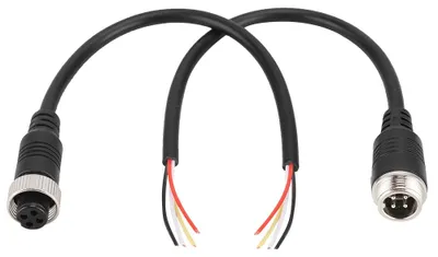Obrázek produktu pro 4 vodiče, jeden pár, samec, samice, konektor, kabel pro převod audio-video signálu, prodlužovací kabel 20 cm