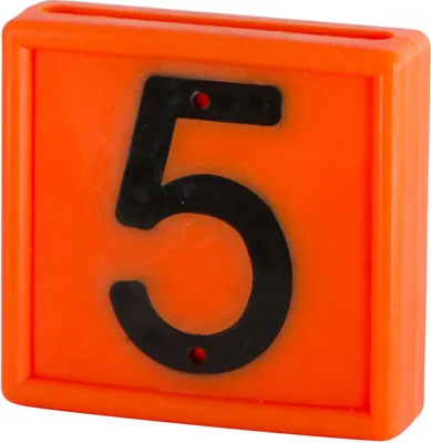 Produktbild von Kerbl Nummernblock, 1-stellig 10er Pack orange orange