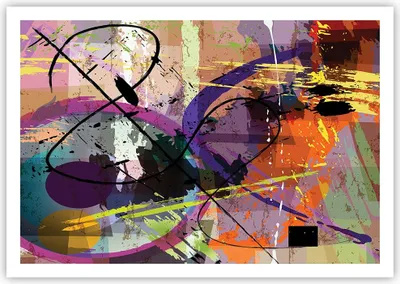 Produktbild von Poster - Poster ohne Rahmen - Abstraktion modern - 100x70 cm - Wand Bild - Wanddeko - Wandbilder - Kunstposter - Wandposter - Bilder - Kunstdruck - Wanddekoration - Wandbild - P2XAA100x70-3895