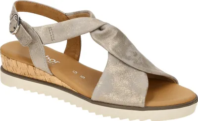 Produktbild von Gabor 82.751 Damen Sandalette - Riemchen Sandalen grau Elegant NEU