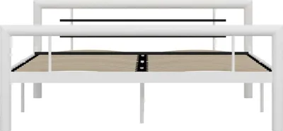 Obrázek produktu pro vidaXL Postelový rošt bílo-černý kov 160×200 cm